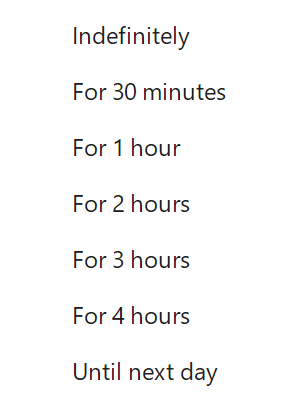 Temporary Quiet mode