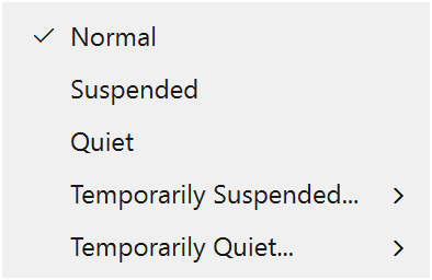 Menu - Operation Mode
