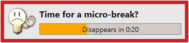 Microbreak prelude window — Classic
