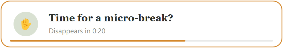 Microbreak prelude window — Sanctuary