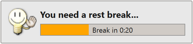Rest break prelude window — Classic